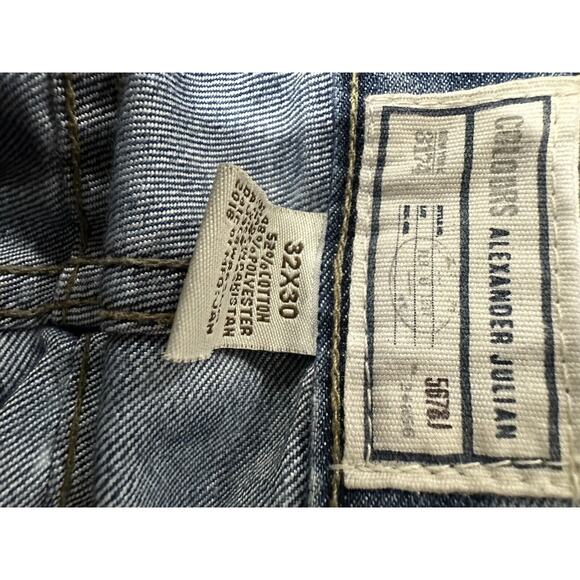 Alexander Julian Colours Jeans Men’s Size 32/30 Straight Leg Blue Denim Pants - Picture 5 of 5
